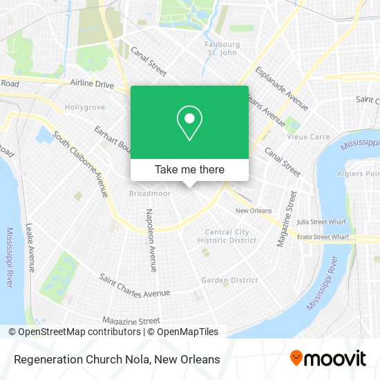 Regeneration Church Nola map