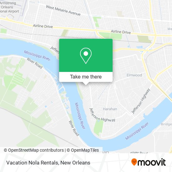 Vacation Nola Rentals map