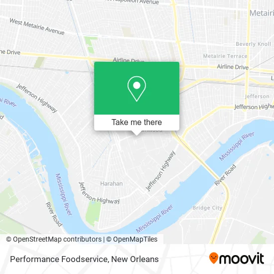 Performance Foodservice map