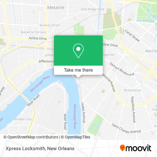 Xpress Locksmith map