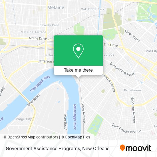 Government Assistance Programs map