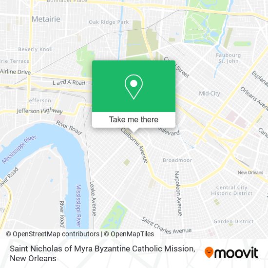 Saint Nicholas of Myra Byzantine Catholic Mission map