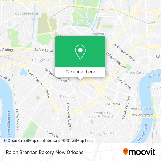 Ralph Brennan Bakery map