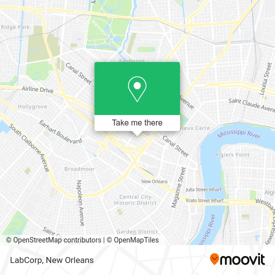 LabCorp map