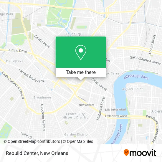 Mapa de Rebuild Center