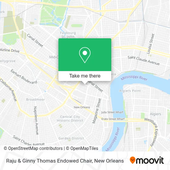 Raju & Ginny Thomas Endowed Chair map