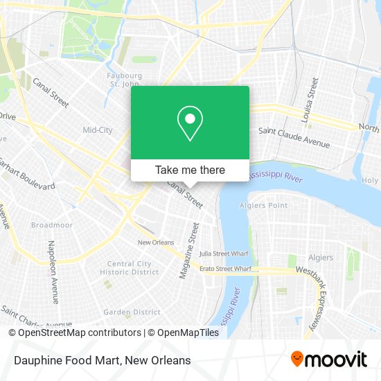 Dauphine Food Mart map