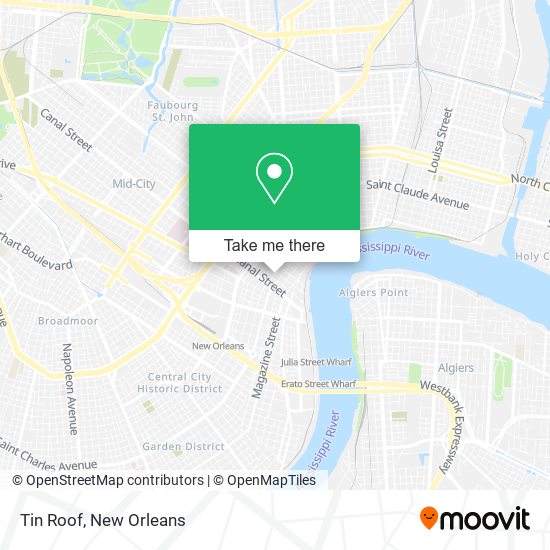 Mapa de Tin Roof