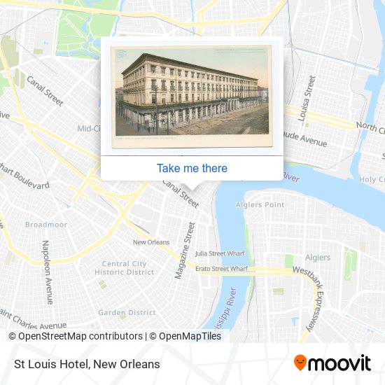 St Louis Hotel map