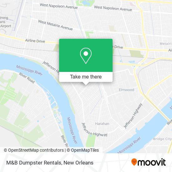 M&B Dumpster Rentals map