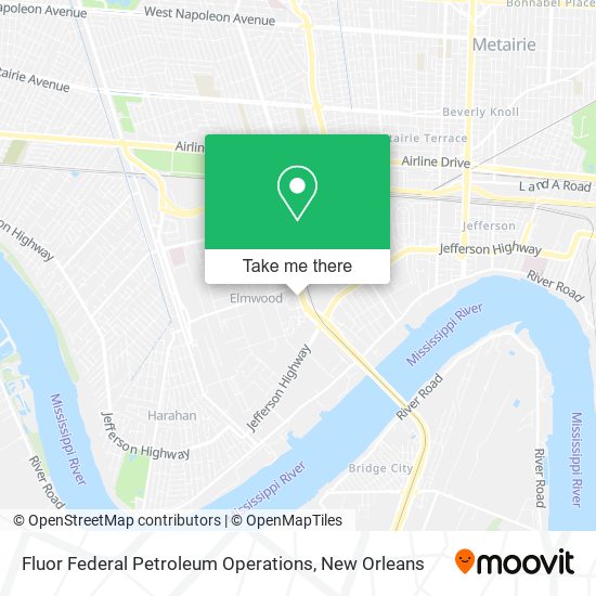 Fluor Federal Petroleum Operations map