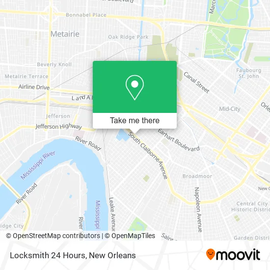 Locksmith 24 Hours map