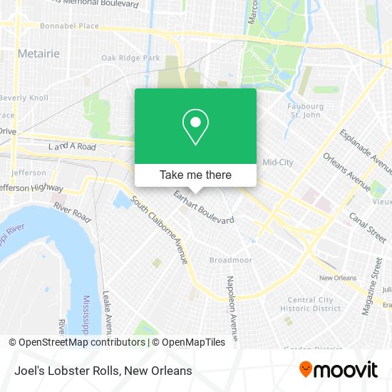 Joel's Lobster Rolls map