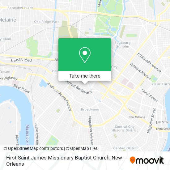 First Saint James Missionary Baptist Church map