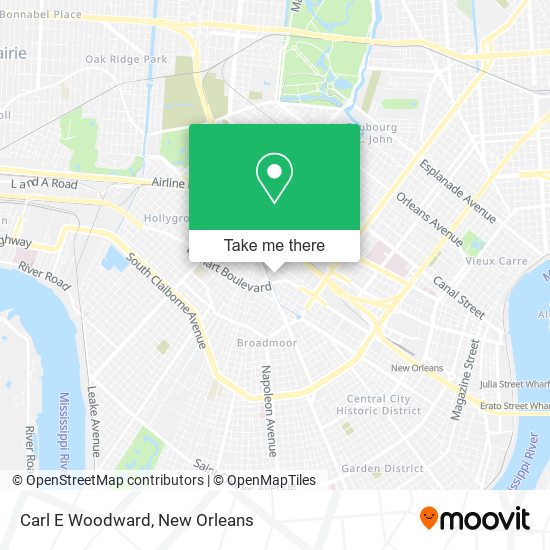 Carl E Woodward map