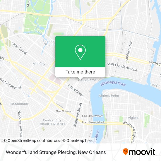 Mapa de Wonderful and Strange Piercing