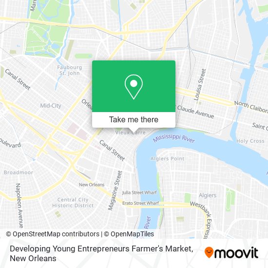 Developing Young Entrepreneurs Farmer's Market map