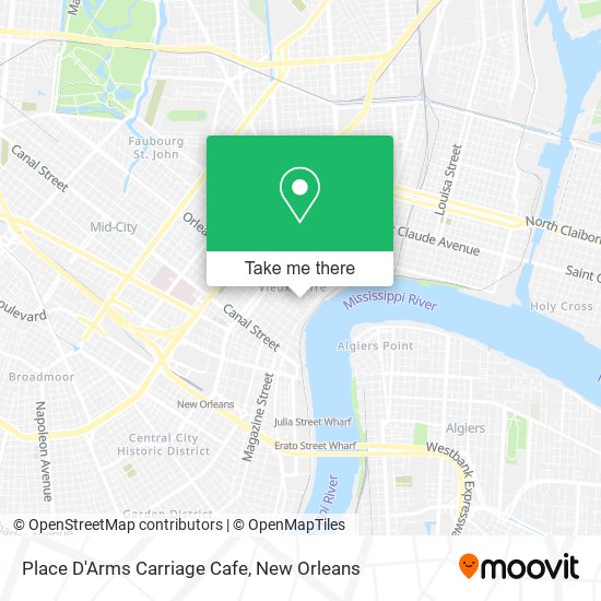 Place D'Arms Carriage Cafe map