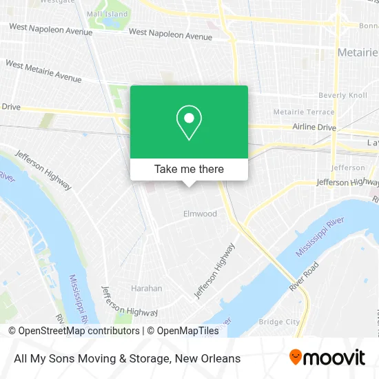 All My Sons Moving & Storage map