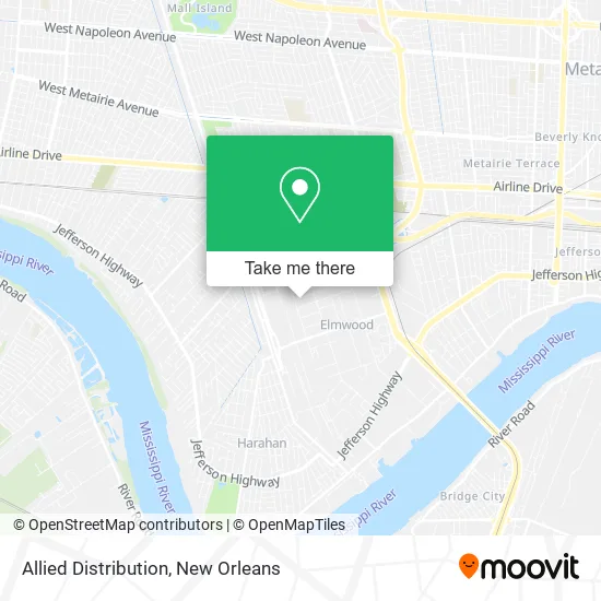 Allied Distribution map