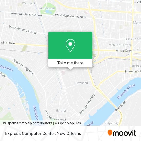 Express Computer Center map