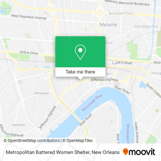Metropolitan Battered Women Shelter map