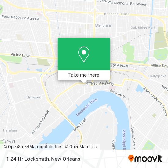 1 24 Hr Locksmith map