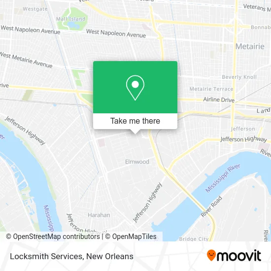 Locksmith Services map