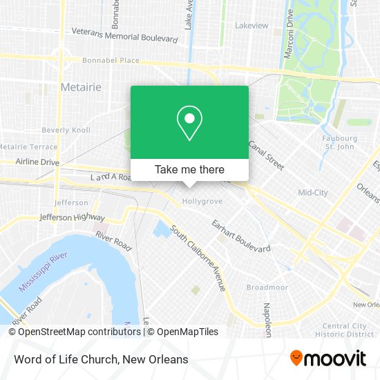 Word of Life Church map