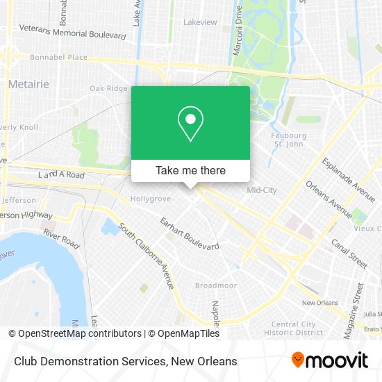 Mapa de Club Demonstration Services