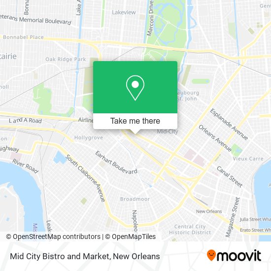 Mapa de Mid City Bistro and Market