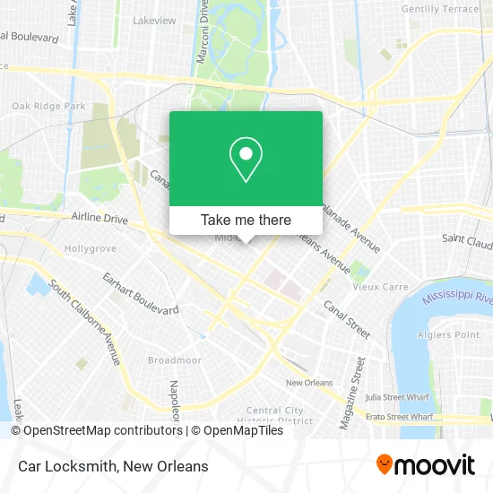 Car Locksmith map