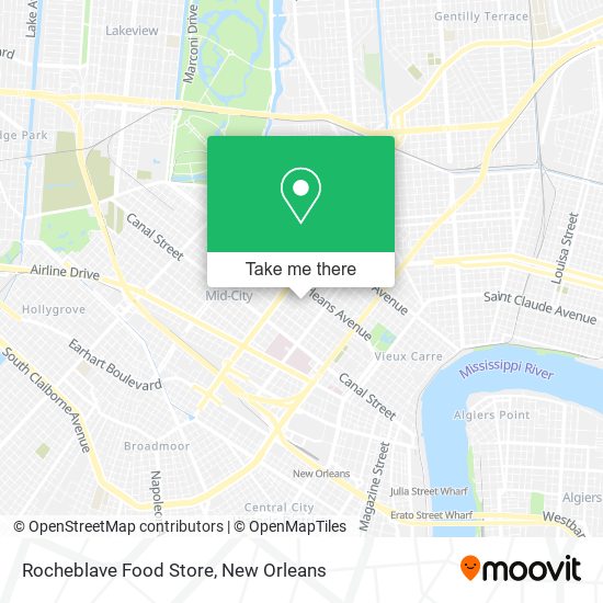 Rocheblave Food Store map