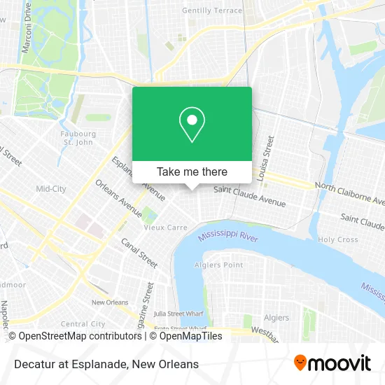 Decatur at Esplanade map