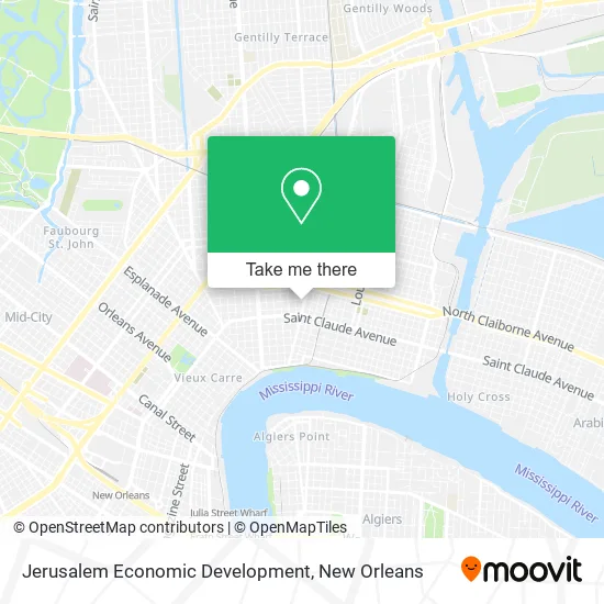 Jerusalem Economic Development map