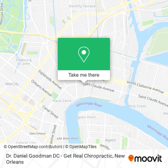 Dr. Daniel Goodman DC - Get Real Chiropractic map