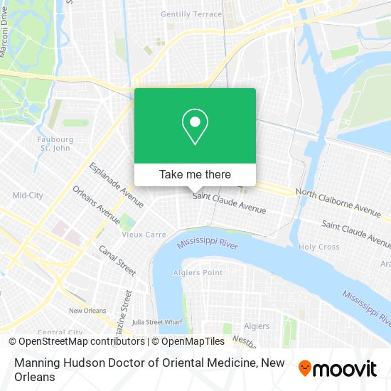 Mapa de Manning Hudson Doctor of Oriental Medicine