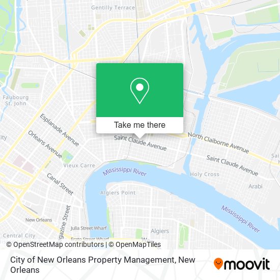 Mapa de City of New Orleans Property Management