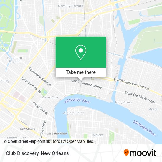 Club Discovery map