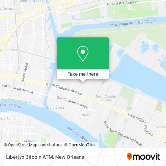 Mapa de Libertyx Bitcoin ATM