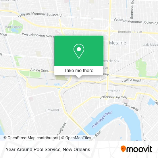 Year Around Pool Service map