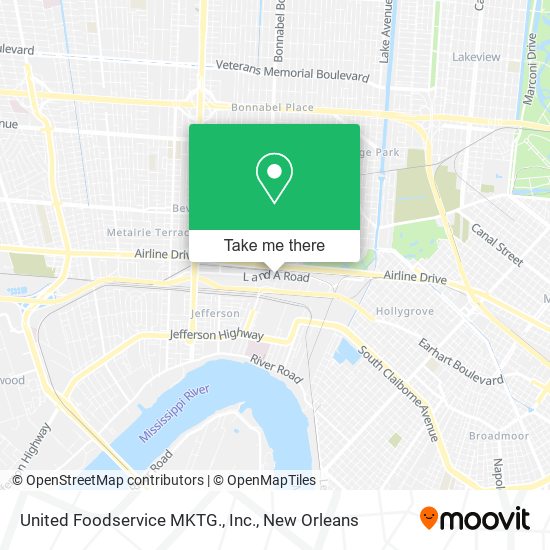 Mapa de United Foodservice MKTG., Inc.