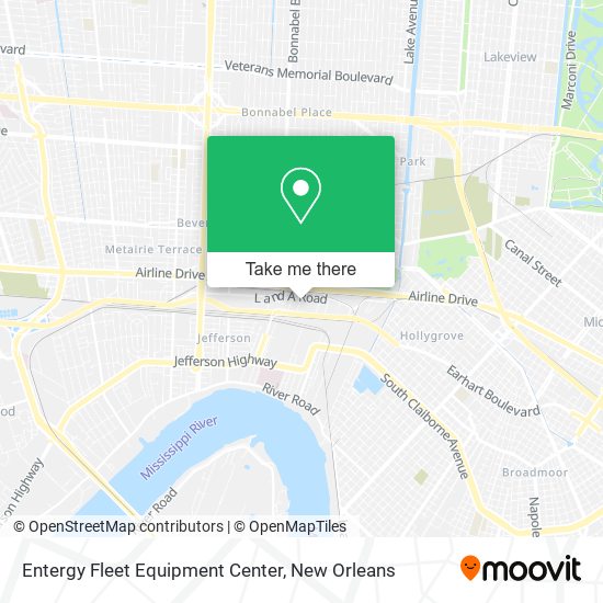 Entergy Fleet Equipment Center map