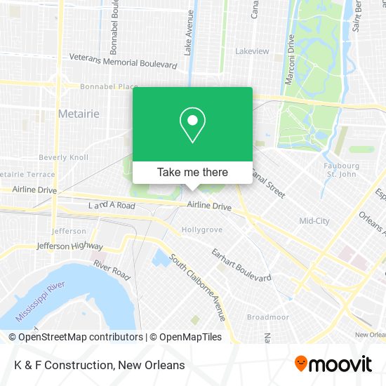 K & F Construction map