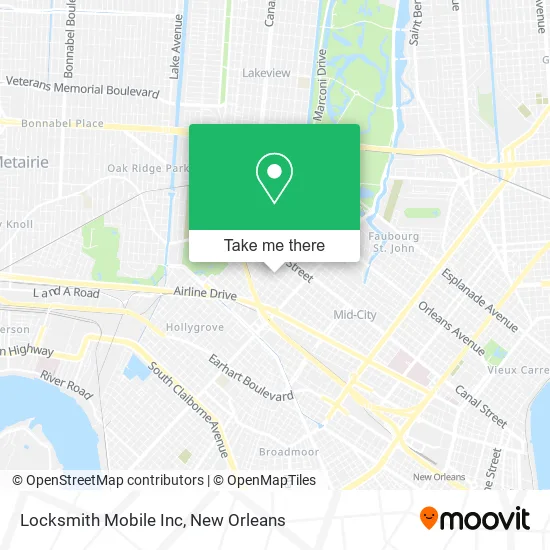 Locksmith Mobile Inc map