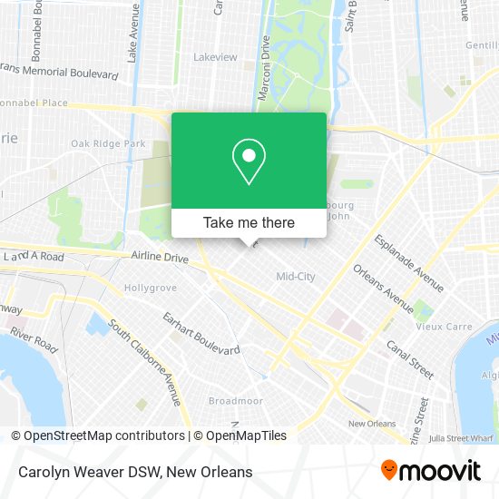 Carolyn Weaver DSW map