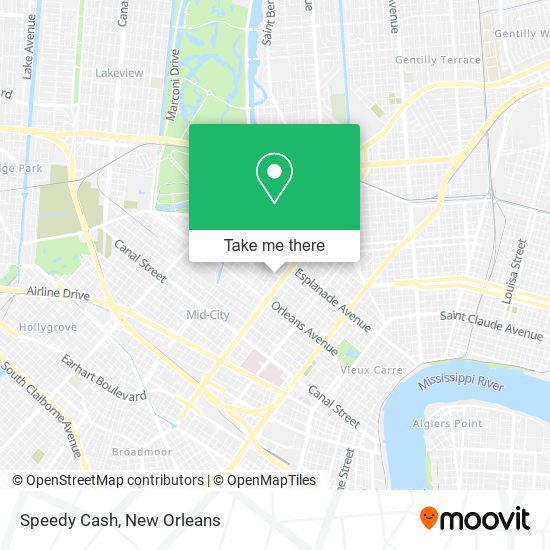 Mapa de Speedy Cash