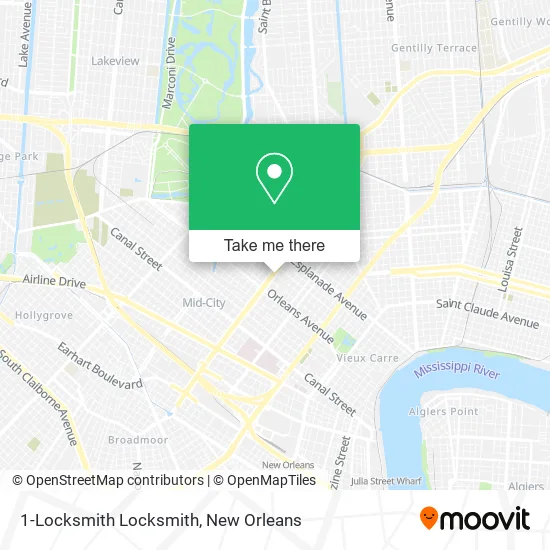 1-Locksmith Locksmith map