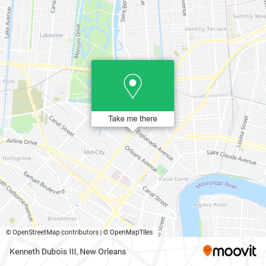 Kenneth Dubois III map
