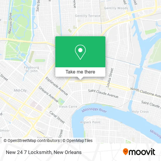 New 24 7 Locksmith map